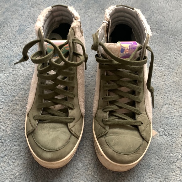 P448 Zip Up High Top Sneakers - Worn once! - Picture 2 of 10